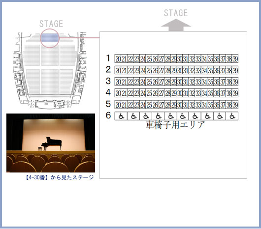 １F　1～6列　20～39番