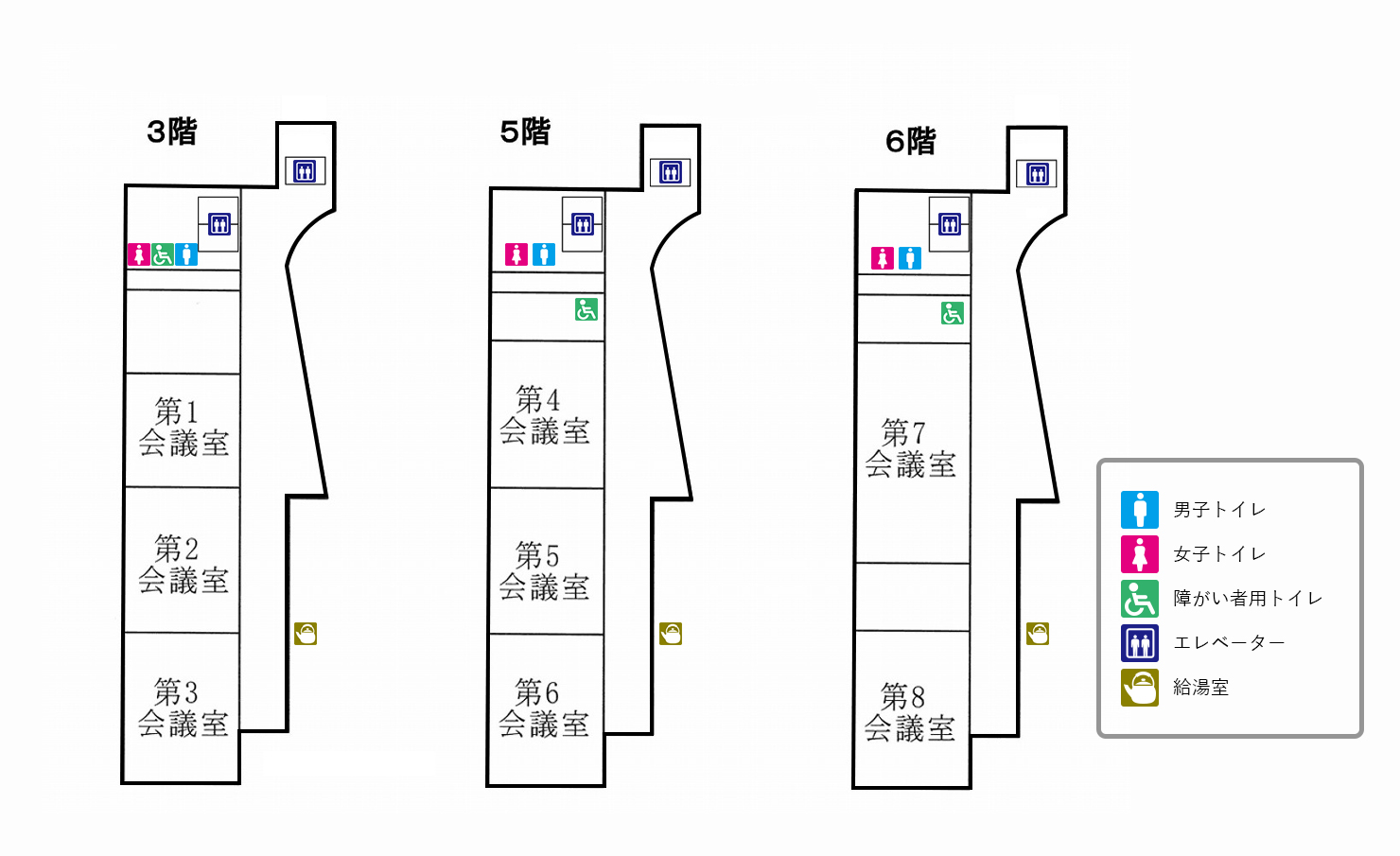 米子ビッグシップ3階フロア平面図